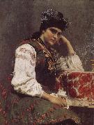 Ilia Efimovich Repin German Raga rice Luowa portrait oil on canvas